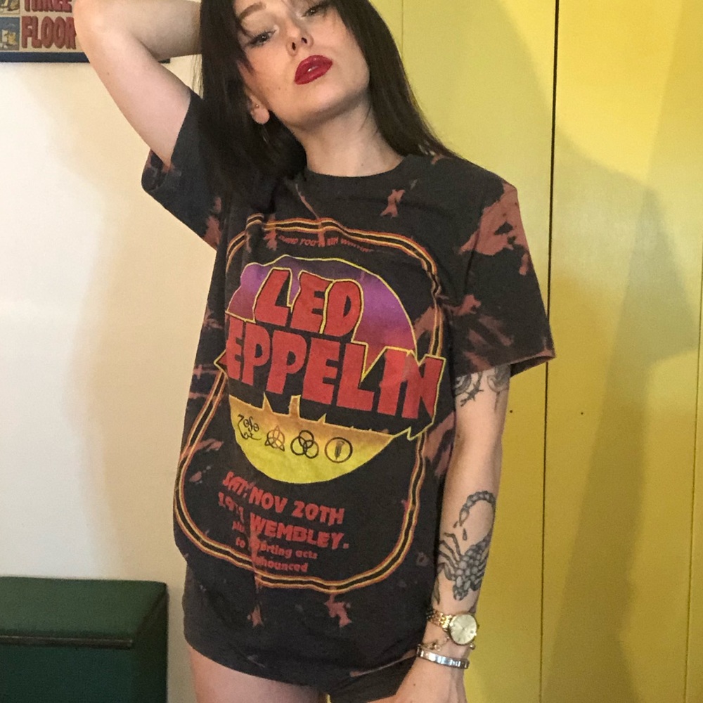 Hand Dyed Led Zeppelin Tee